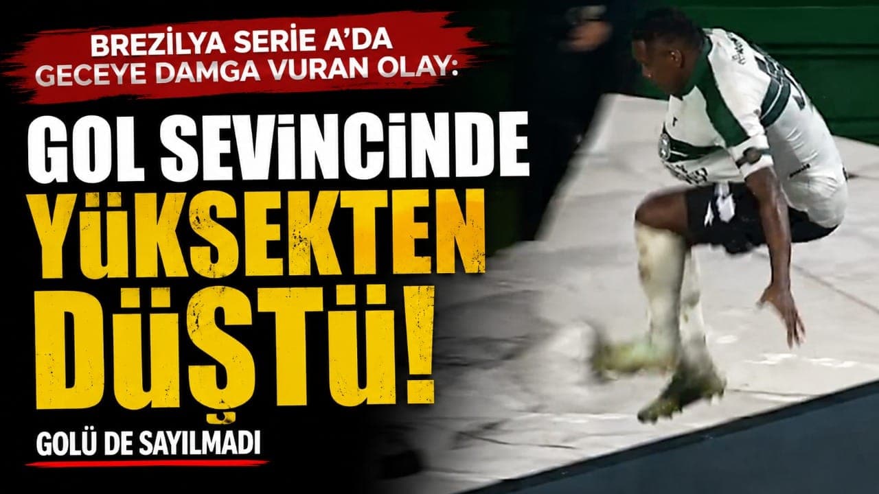 Serie A'da tuhaf an: Jacy Maranhao gol sevincinde tünele düştü, golü ofsaytla iptal edildi