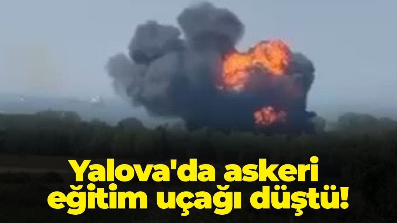 Yalova'da eğitim uçuşu yapan F-16 kaza kırıma uğradı, pilot fırlatma koltuğuyla kurtuldu