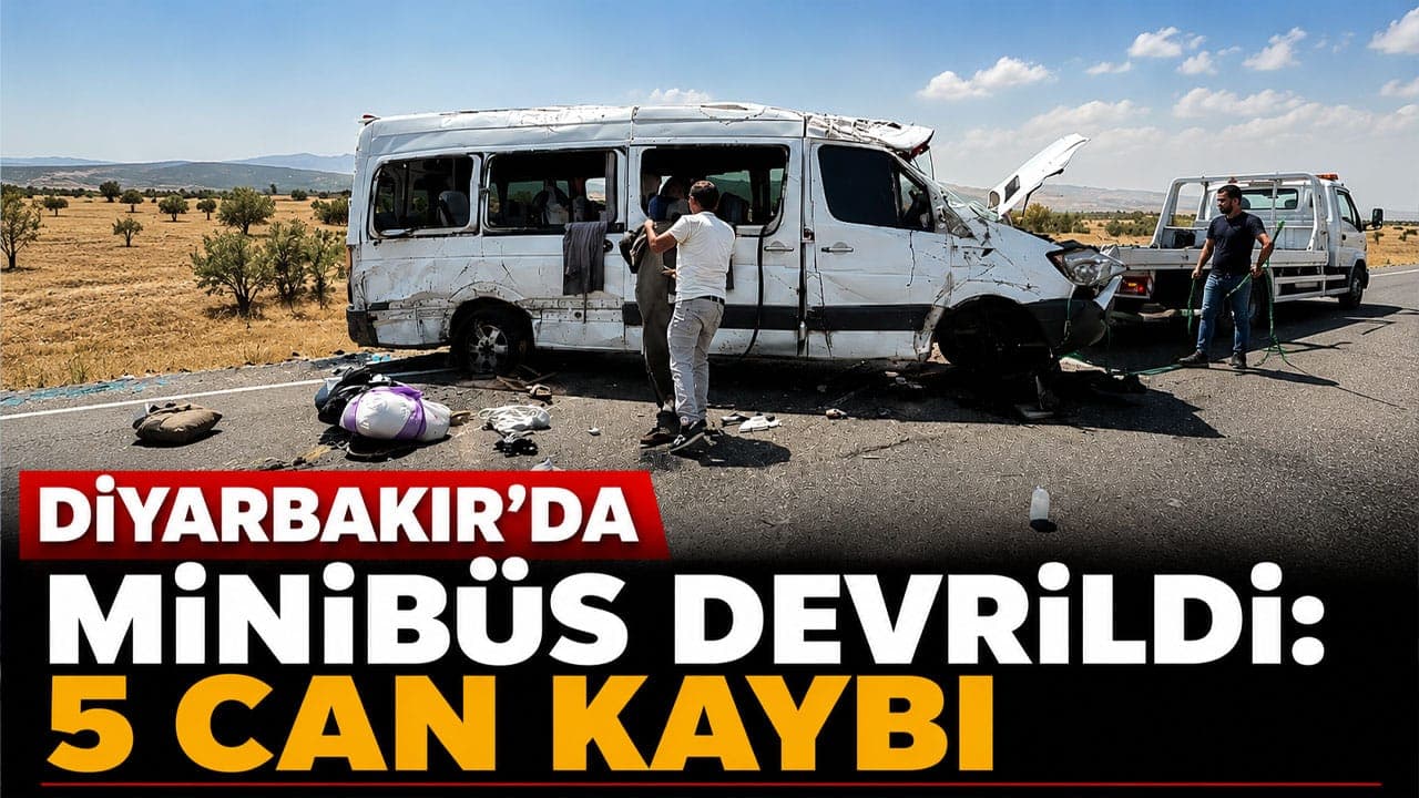 Lice'de minibüs devrildi: 5 kişi yaşamını yitirdi