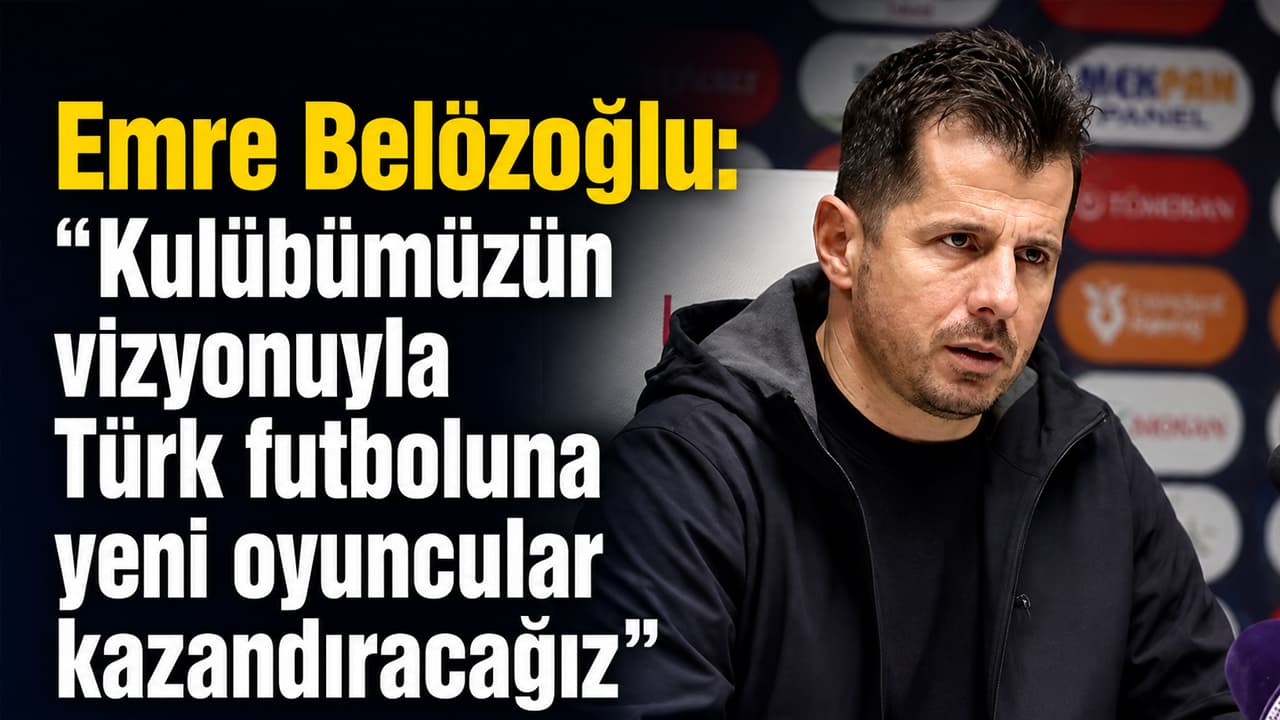 Belözoğlu: Genç kadromuzla Türk futboluna yeni isimler kazandıracağız