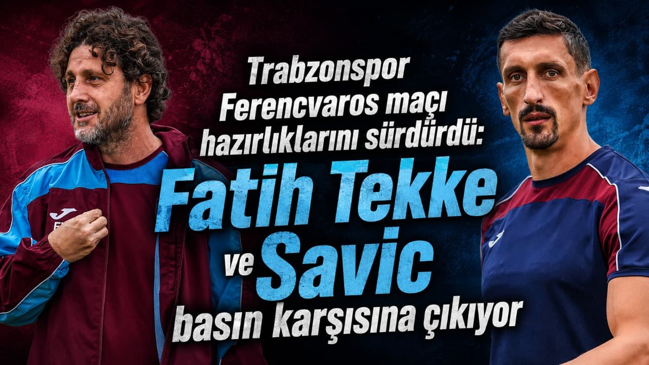 Trabzonspor, Ferencvaros maçı öncesi son taktik çalışmasını yaptı
