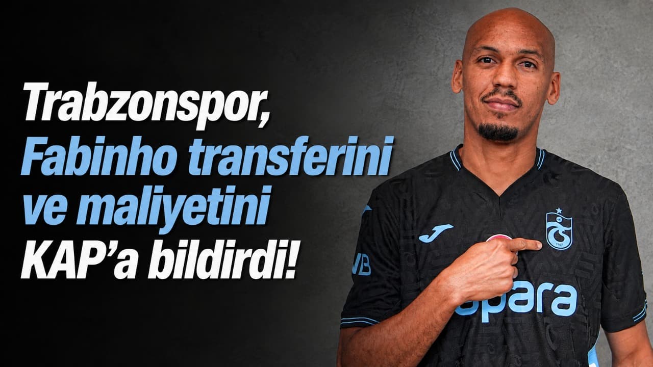 Trabzonspor, Fabio Henrique Tavares ile 2 yıllık sözleşmeyi KAP'a bildirdi
