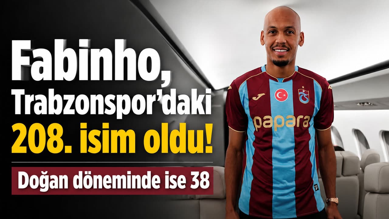 Fabinho, Trabzonspor’un 208’inci yabancısı oldu; takımın 19’uncu Brezilyalısı