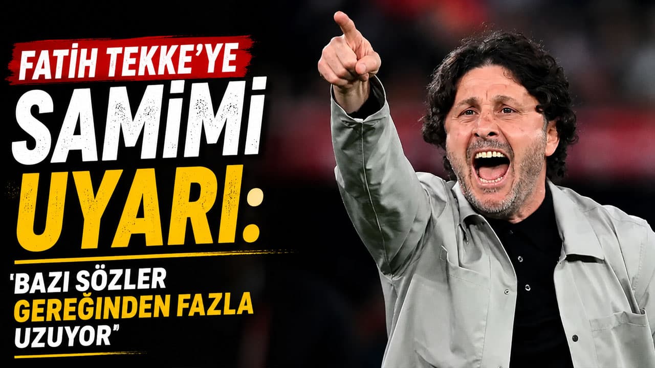 Tekke’ye samimi uyarı: Açıklamalarda sınır çizgisi gerekiyor