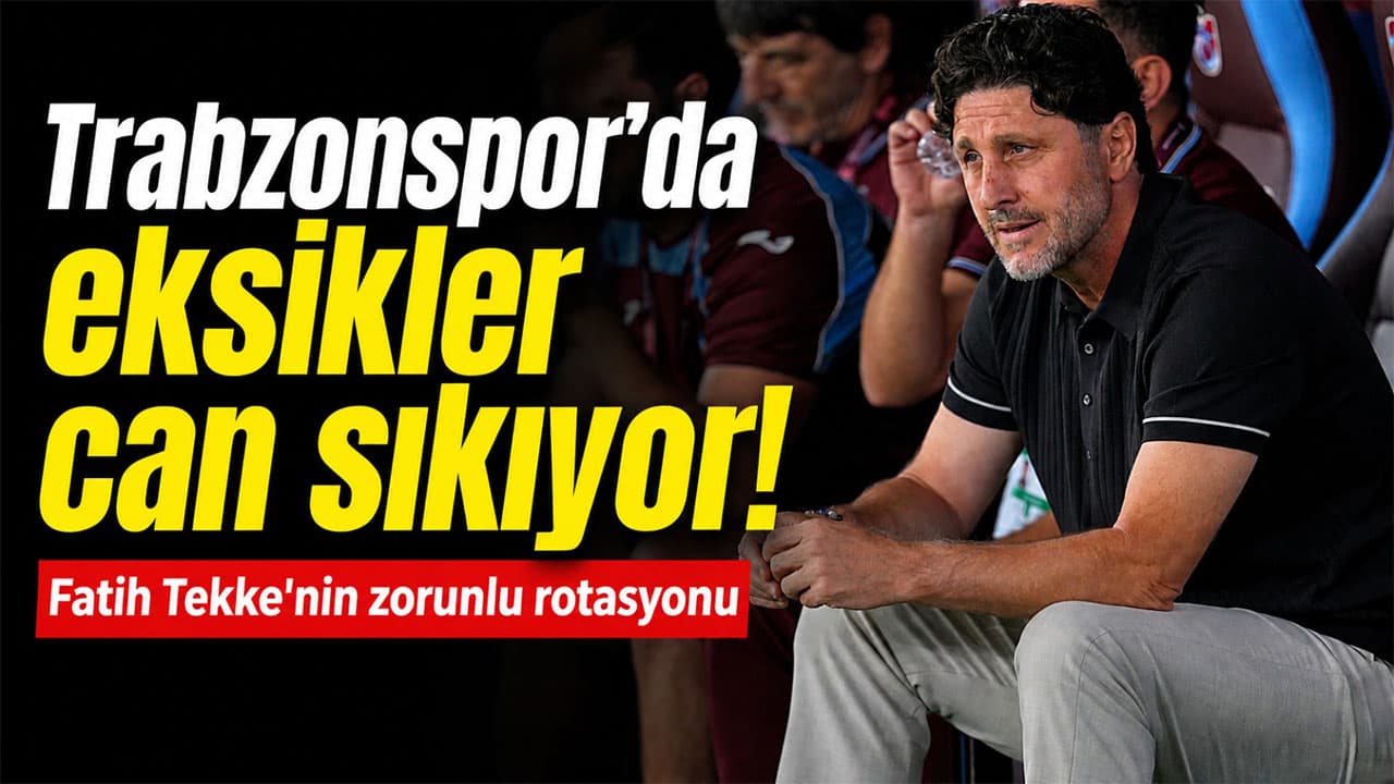 Trabzonspor’da Ferencvaros rövanşı öncesi kadro sıkıntısı