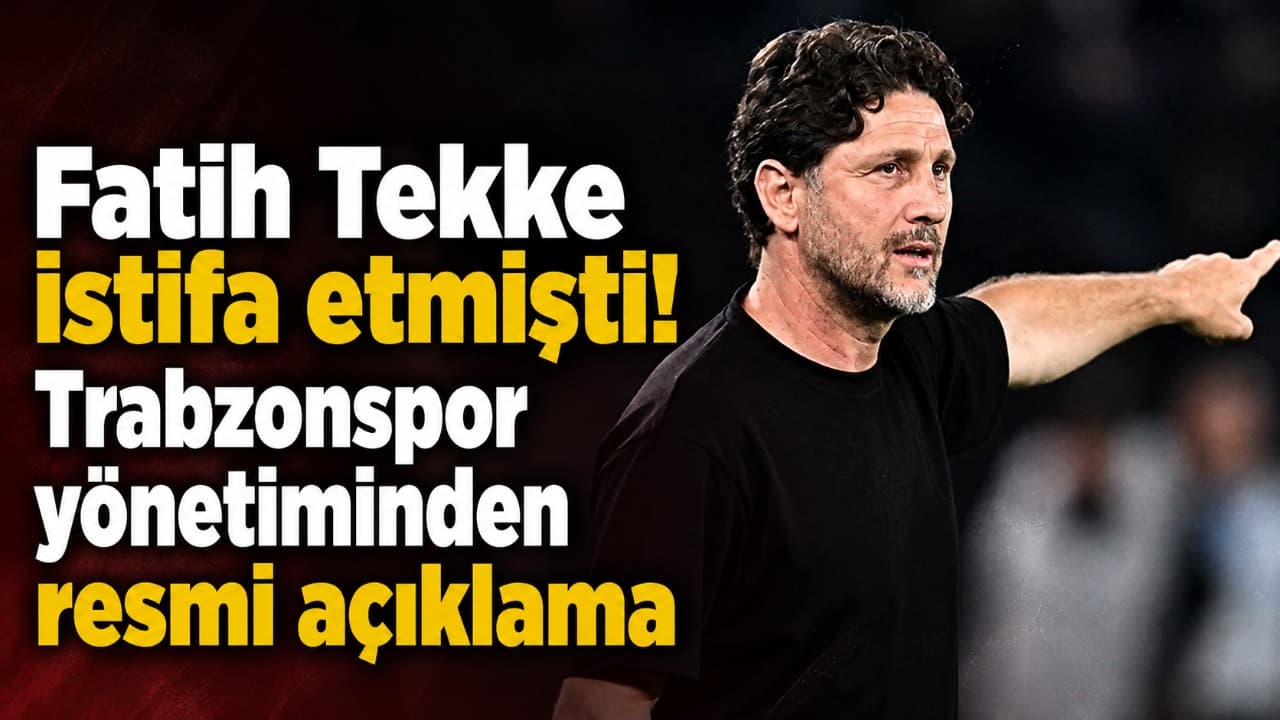 Fatih Tekke istifa ettiğini açıkladı; yönetim kararı geri çevirdi