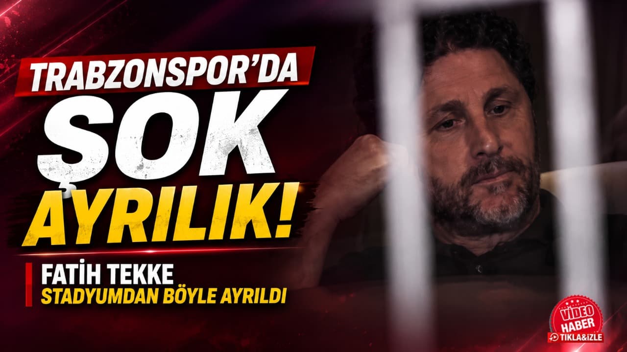 Trabzonspor'da ağır yenilgi sonrası sürpriz istifa: Fatih Tekke ayrıldı