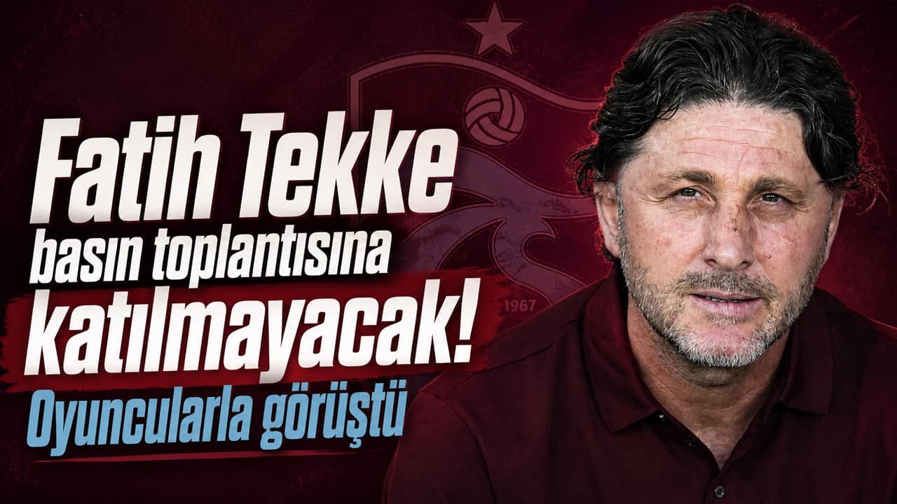 Fatih Tekke istifa etti; maç sonu basın toplantısına katılmayacak