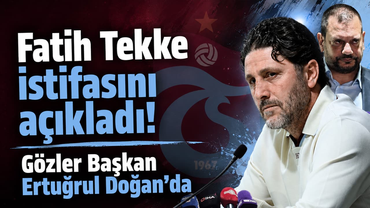 Fatih Tekke istifa etti; kararın akıbeti Başkan Ertuğrul Doğan’a bağlı