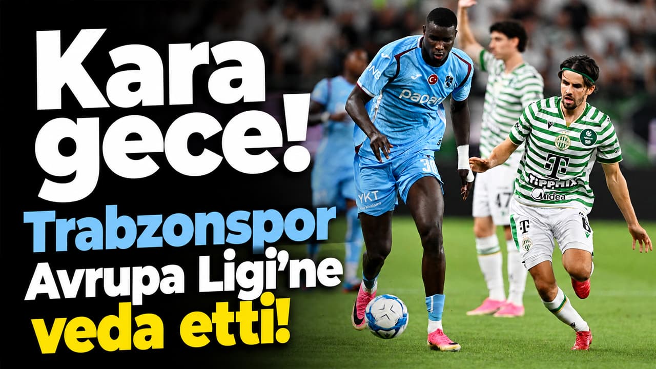 Trabzonspor, Ferencvaros önünde 4-0 mağlup oldu; Avrupa defteri 5-0 ile kapandı