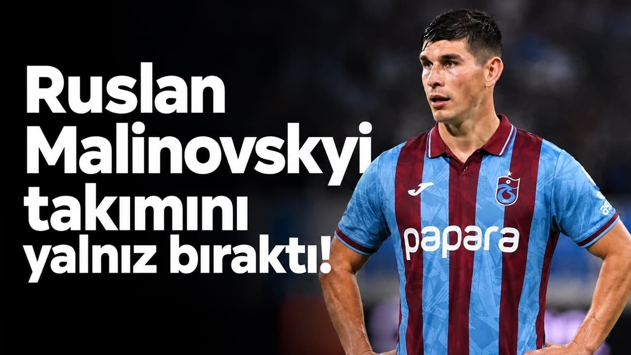 Malinovskyi’nin 14. dakikadaki kırmızı kartı Trabzonspor’u eksik bıraktı