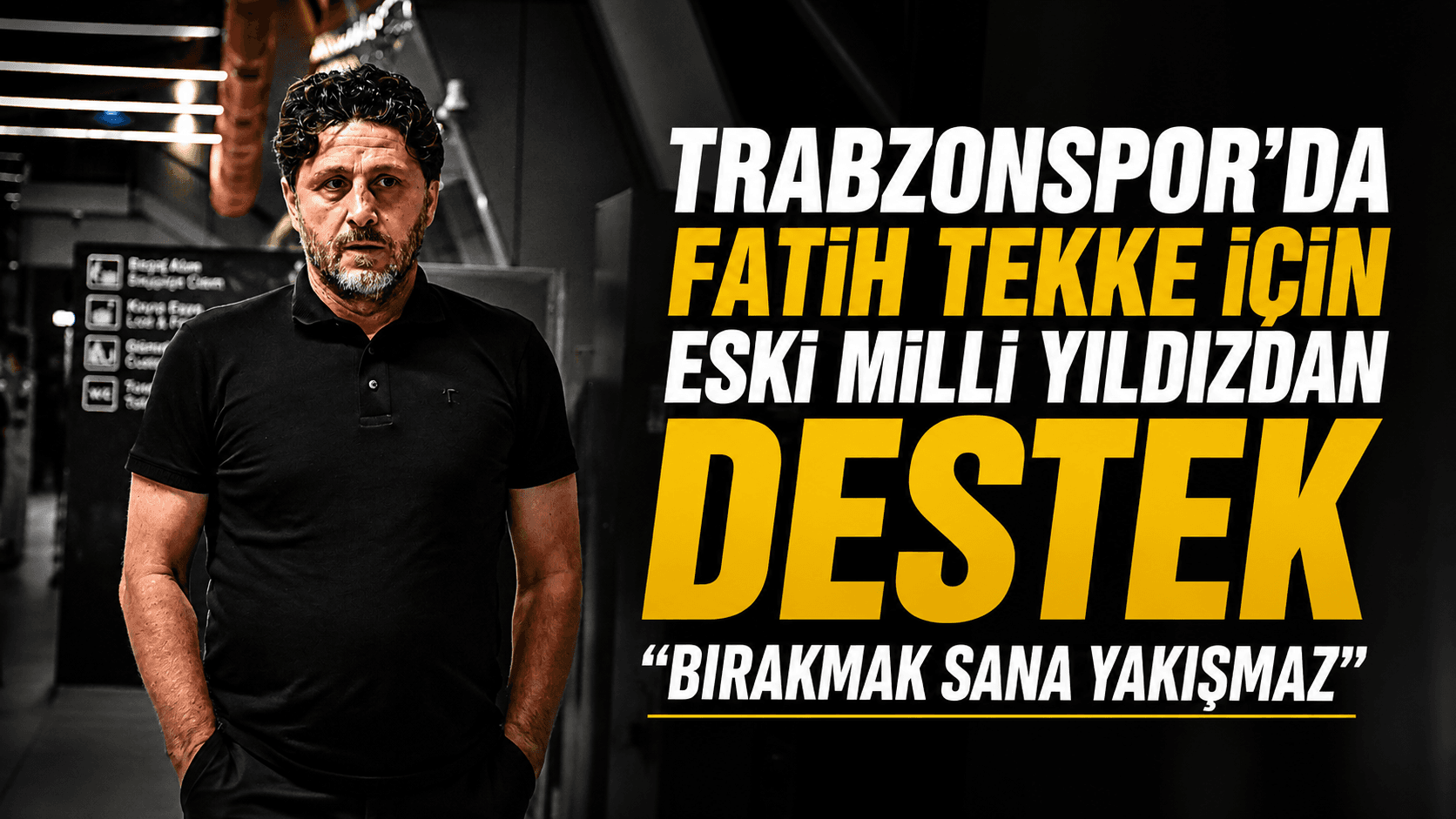 Trabzonspor’da Fatih Tekke için eski milli yıldızdan destek "Bırakmak sana yakışmaz”