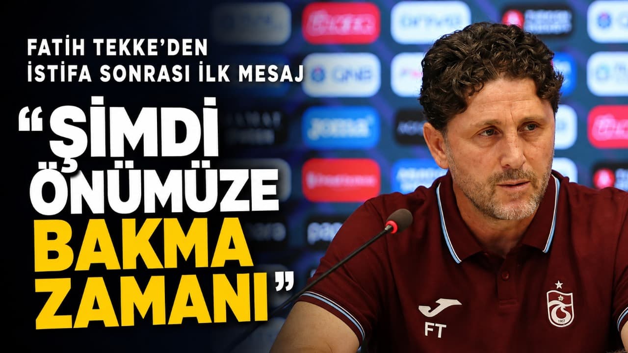 Fatih Tekke: İstifa girişimi sonrası görevine devam edecek, "Şimdi önümüze bakma zamanı"