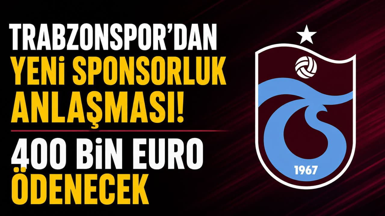 Trabzonspor, 2026-2027 sezonu için şort arkası sponsoru açıkladı