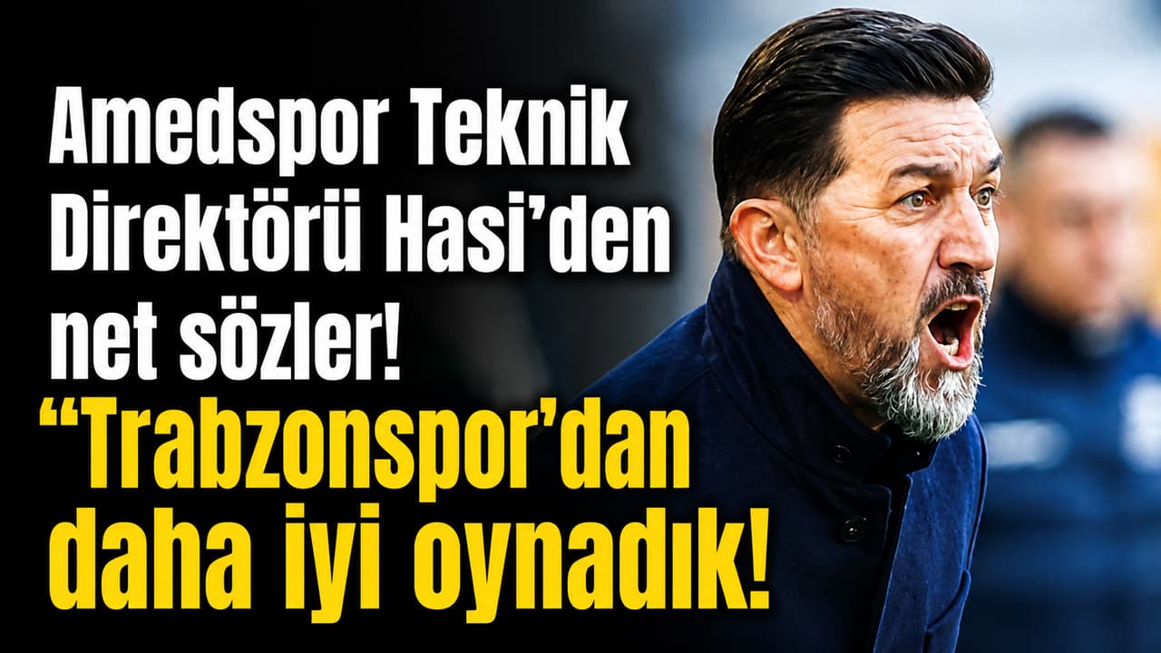 Hasi: "Trabzonspor'dan daha iyi oynadık" — Amedspor'da galibiyet memnuniyeti