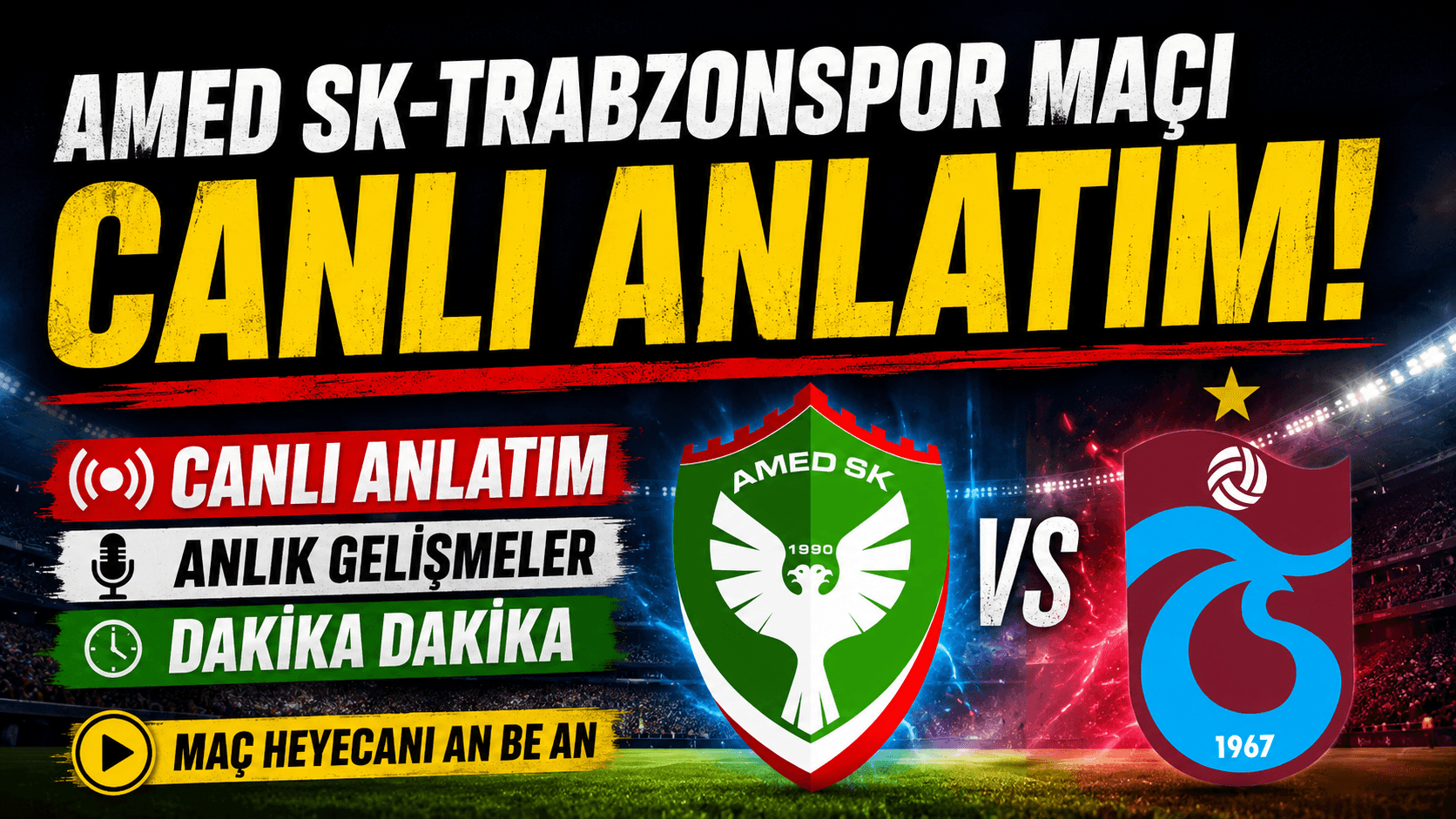 Amed SK - Trabzonspor: Diyarbakır’da kritik randevu, son gelişmeler ve muhtemel 11