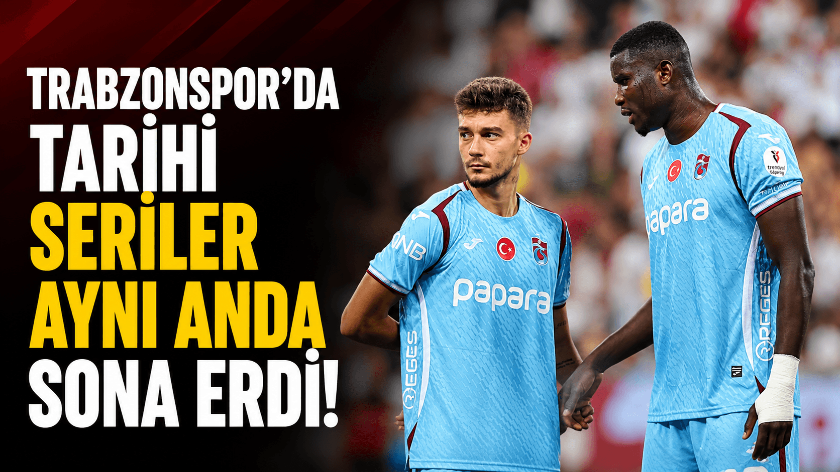 Trabzonspor’un iki tarihi serisi Amedspor yenilgisiyle sona erdi