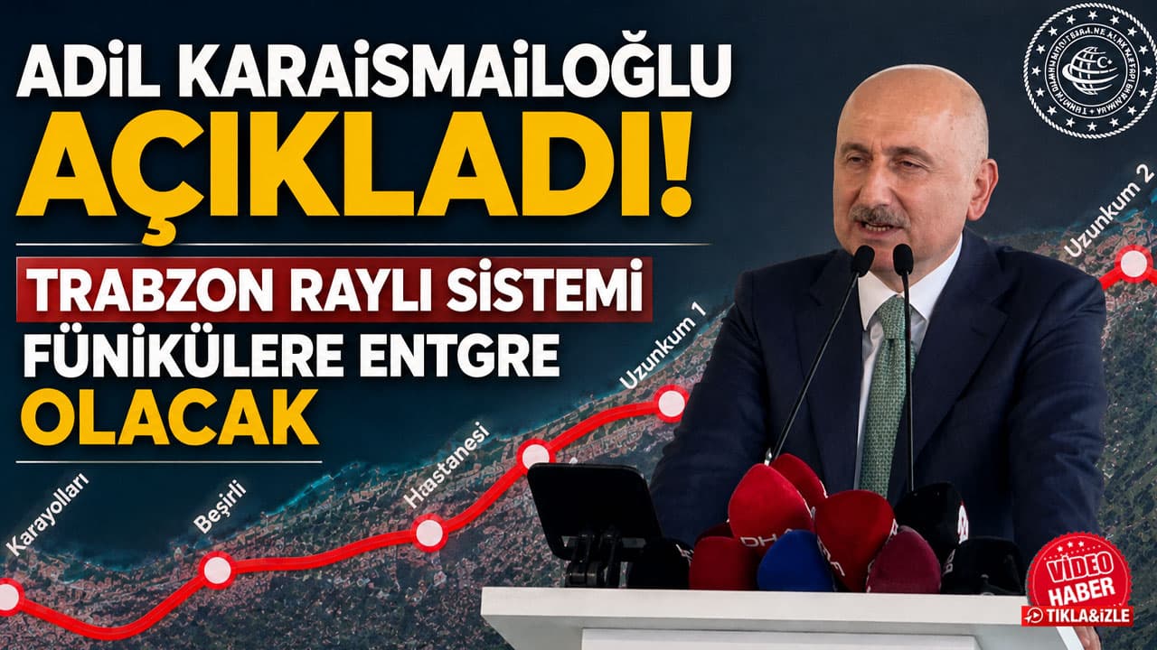Trabzon raylı sistemi için ilk kazma vuruldu: Hat fünikülerle bağlanacak