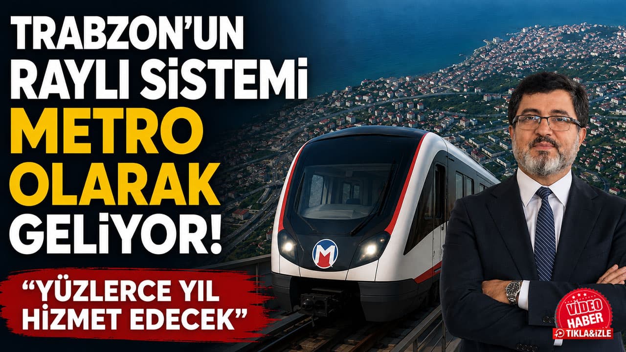 Trabzon’da metro standartında raylı sistemin temeli Avni Aker’de atıldı