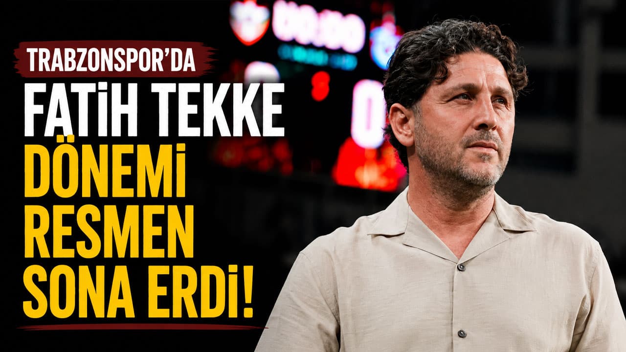 Fatih Tekke ile Trabzonspor arasında karşılıklı anlaşma ile yollar ayrıldı