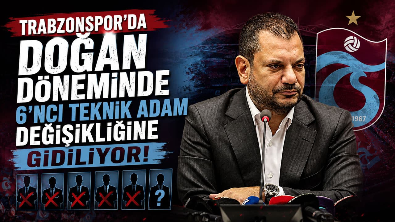 Trabzonspor’da Doğan yönetiminde altıncı teknik adam değişimi gerçekleşiyor