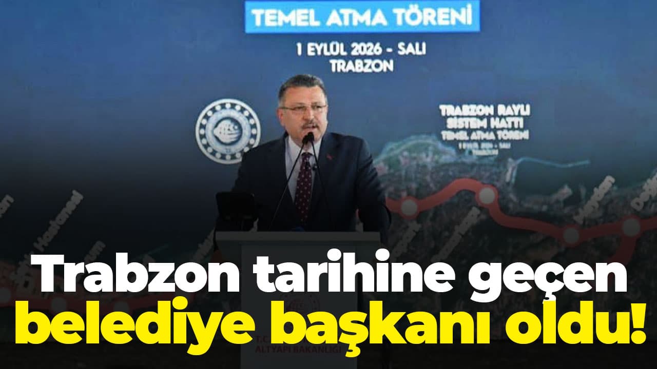 Trabzon’un yarım asırlık raylı sistem hayaline temel atıldı