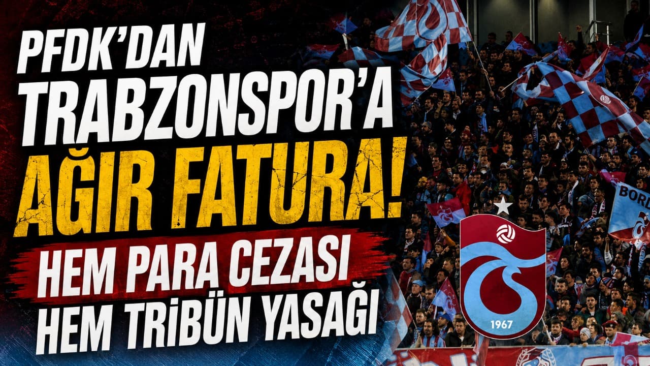 PFDK’den Trabzonspor’a 480 bin TL’lik ceza ve deplasman yasağı