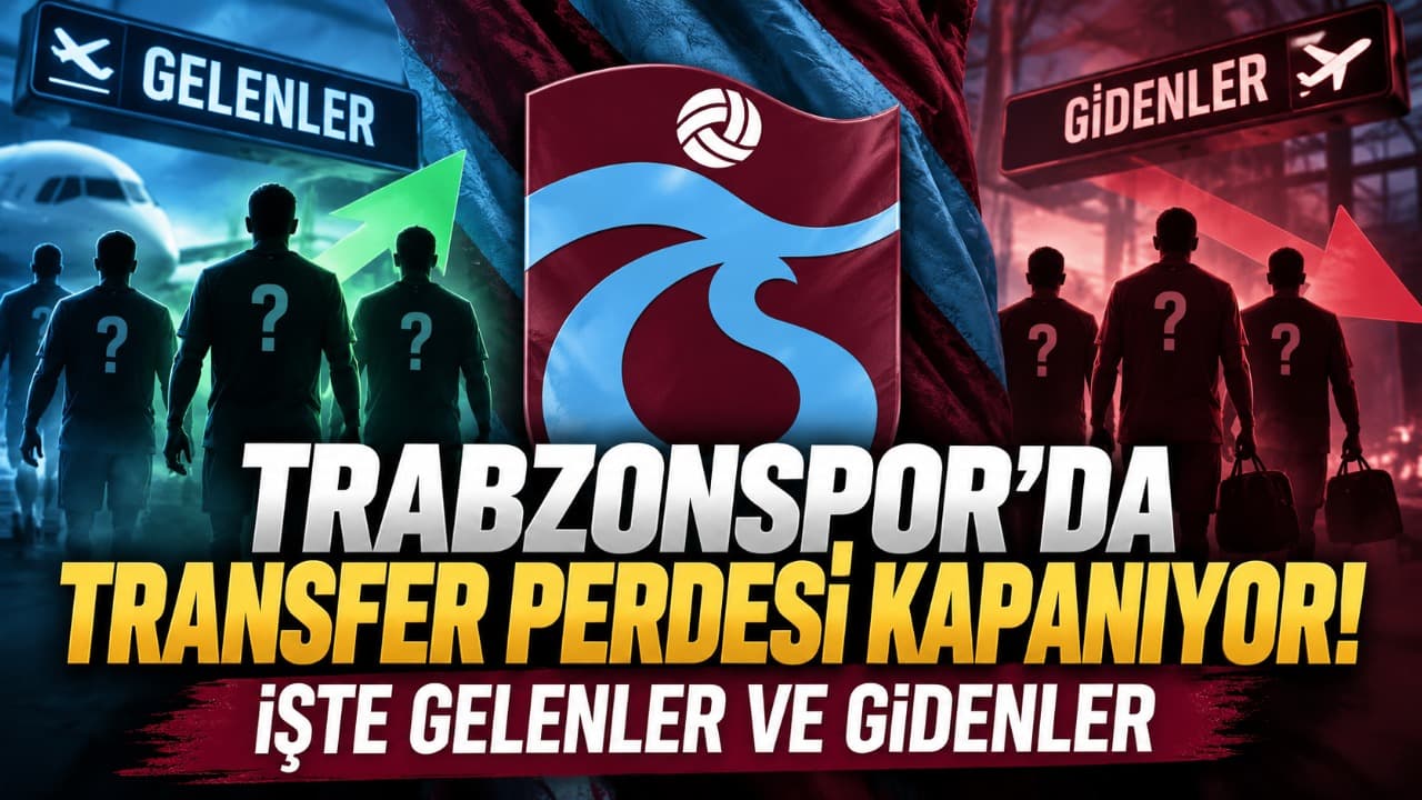 Trabzonspor’da transfer defteri kapandı: 15 gelen, 25 giden