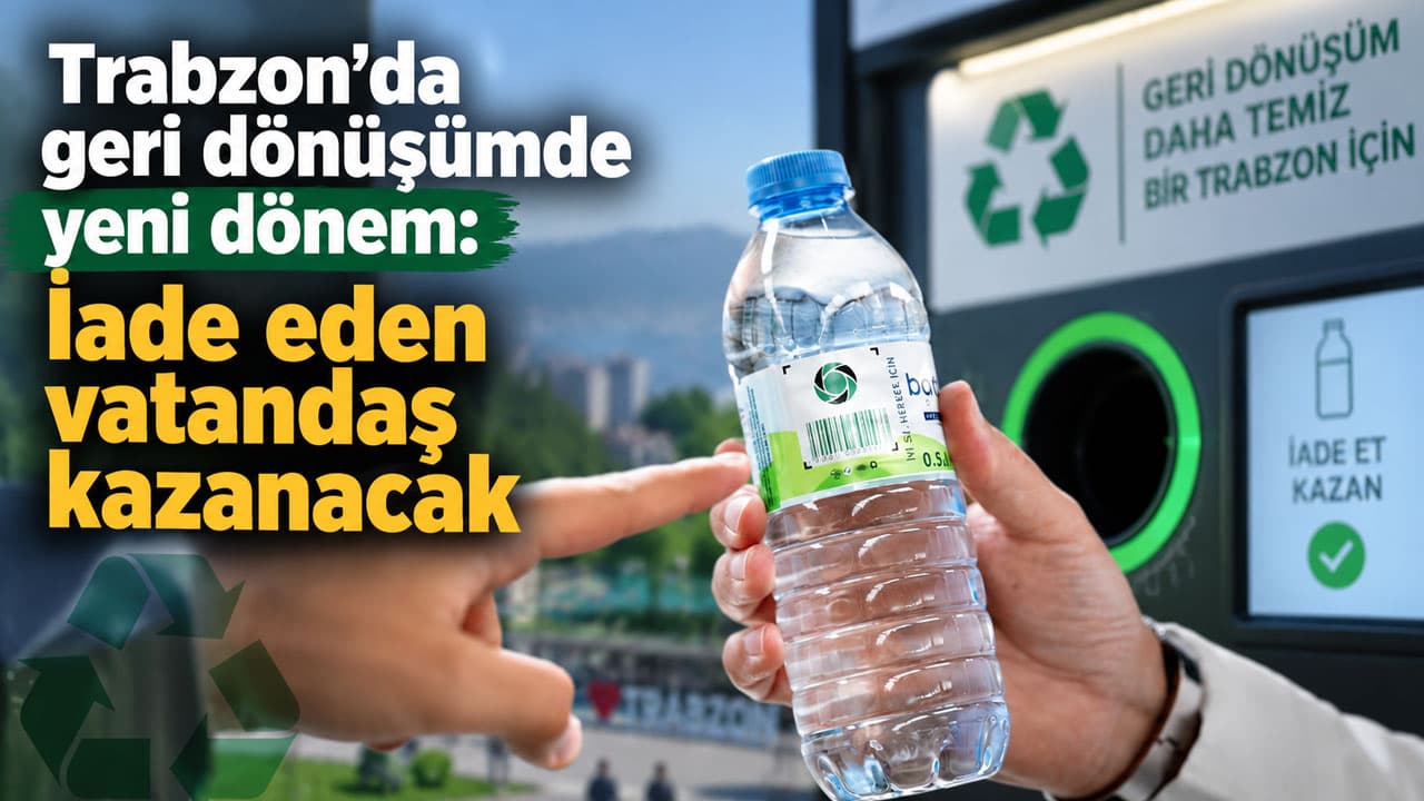 Trabzon’da yeni geri dönüşüm uygulaması: iade edenler ücret alacak