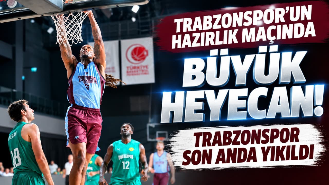 Trabzonspor hazırlık maçında son anda mağlup oldu