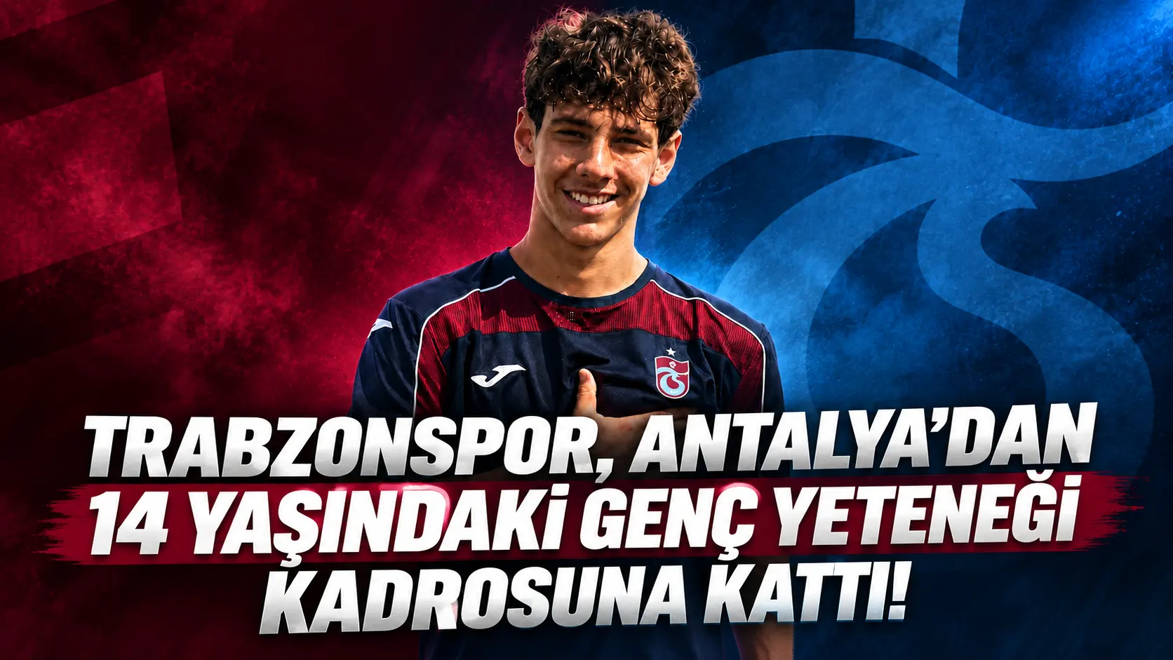 Trabzonspor, Antalya’dan 14 yaşındaki Doğukan Aras Seyhan’i kadrosuna kattı