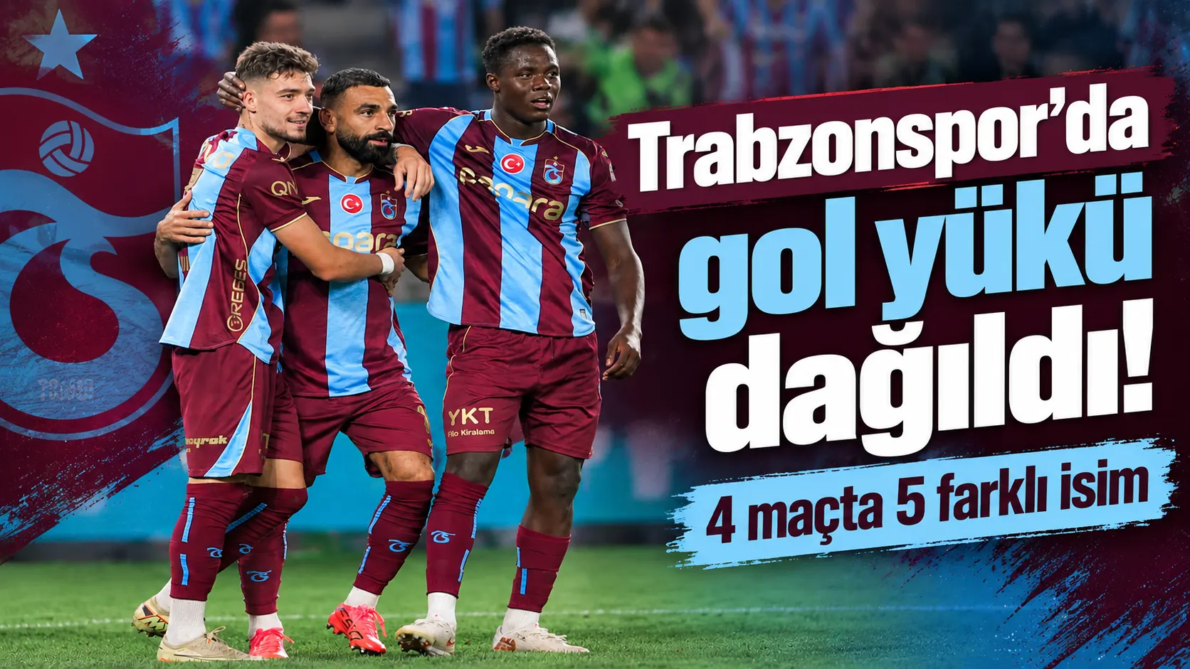 Trabzonspor’da gol yükü paylaşıldı: Salah 4 golle öne çıktı