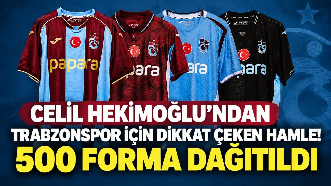 Celil Hekimoğlu’ndan çalışanlara 500 Trabzonspor forması sürprizi