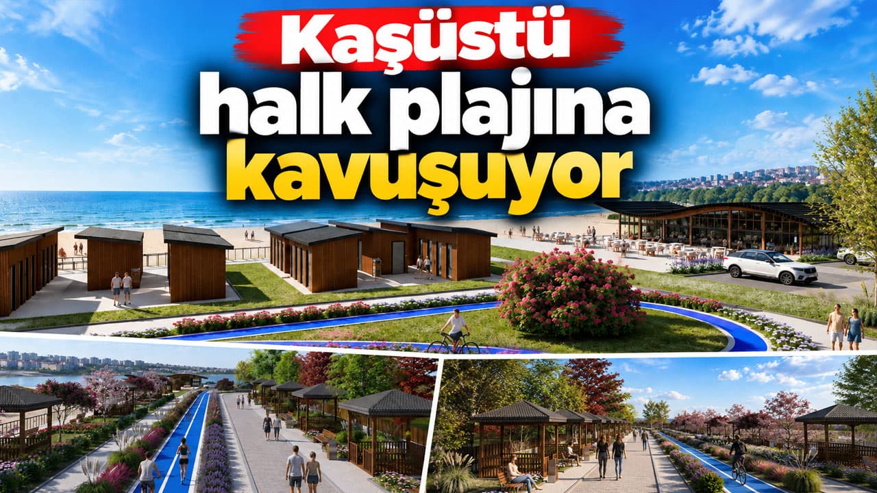 Kaşüstü sahiline halk plajı geliyor