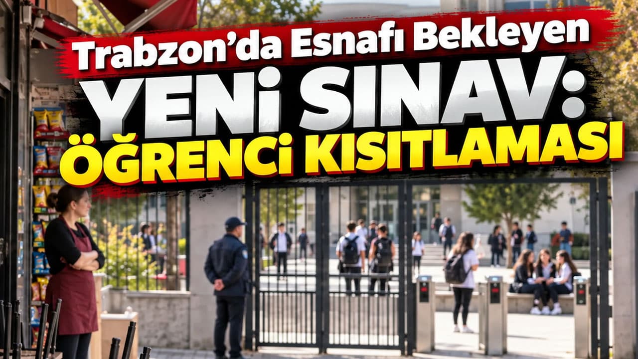 Trabzon’da okul öğle izni kısıtlaması esnafı endişelendiriyor