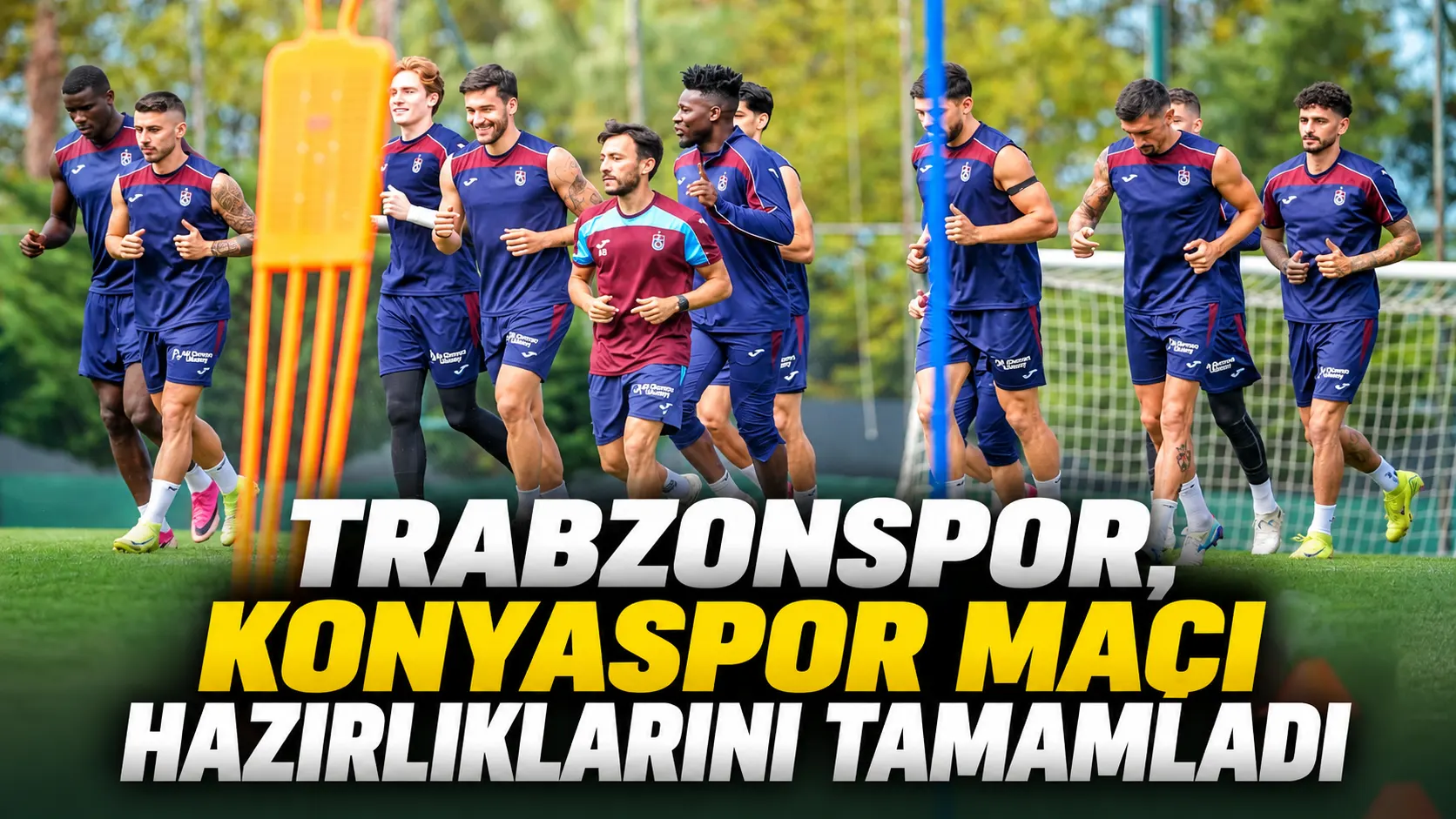 Trabzonspor, Konyaspor mücadelesi öncesi son idmanını tamamladı