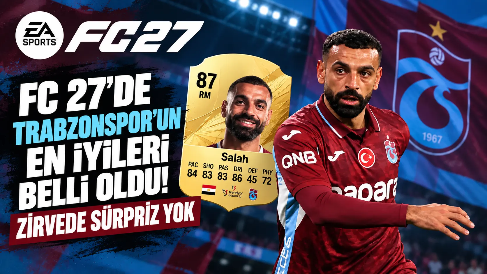 FC 27 değerlendirmesinde Trabzonspor'un zirvesinde Salah yer aldı