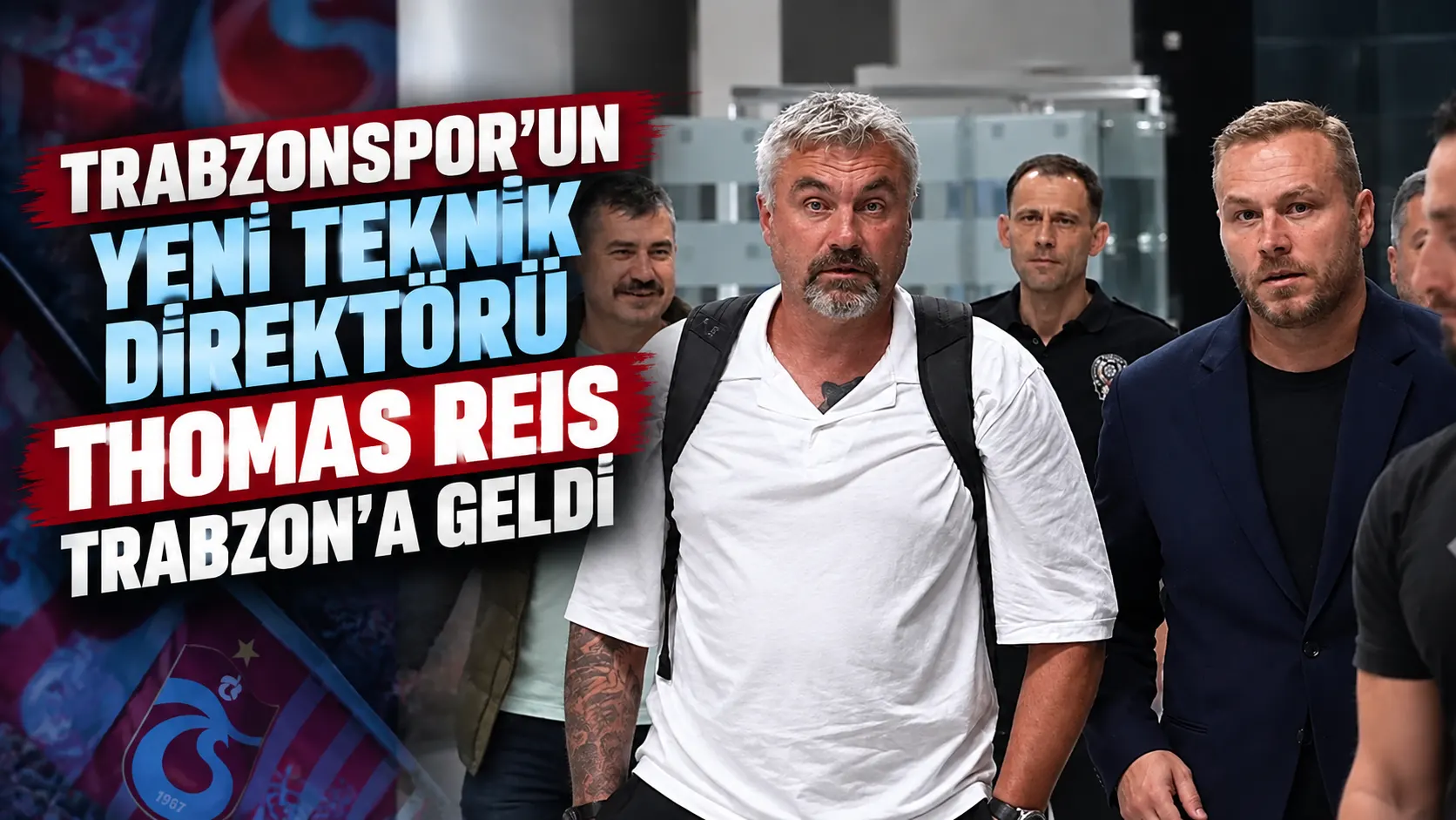 Thomas Reis Trabzon'a geldi, taraftarlar havalimanında karşıladı