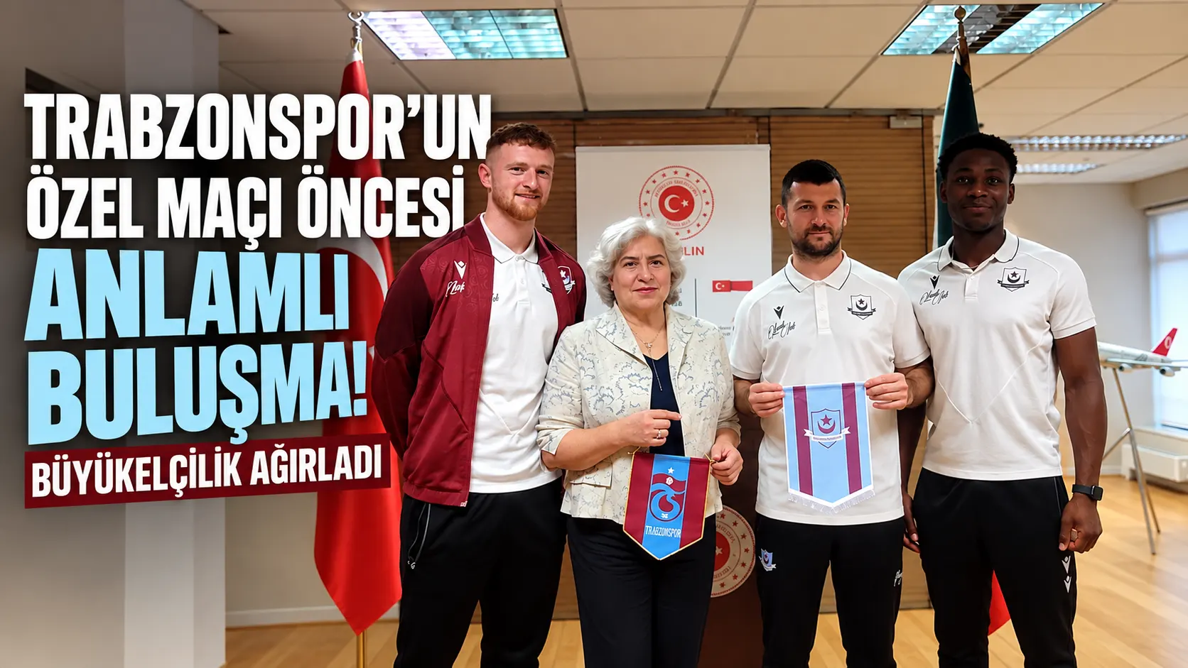 Drogheda United, Trabzonspor maçı öncesi Dublin Büyükelçiliği'nde ağırlandı