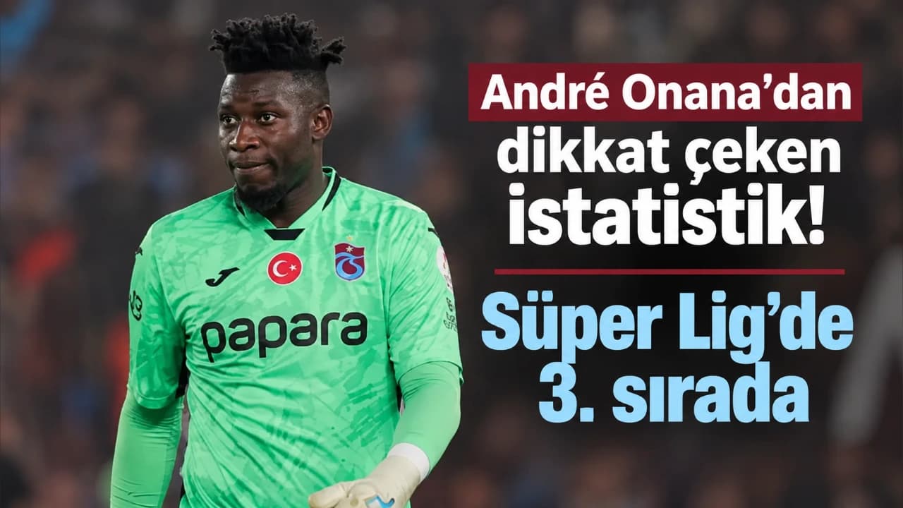 André Onana, Süper Lig'de kurtarma oranında 3. sırada