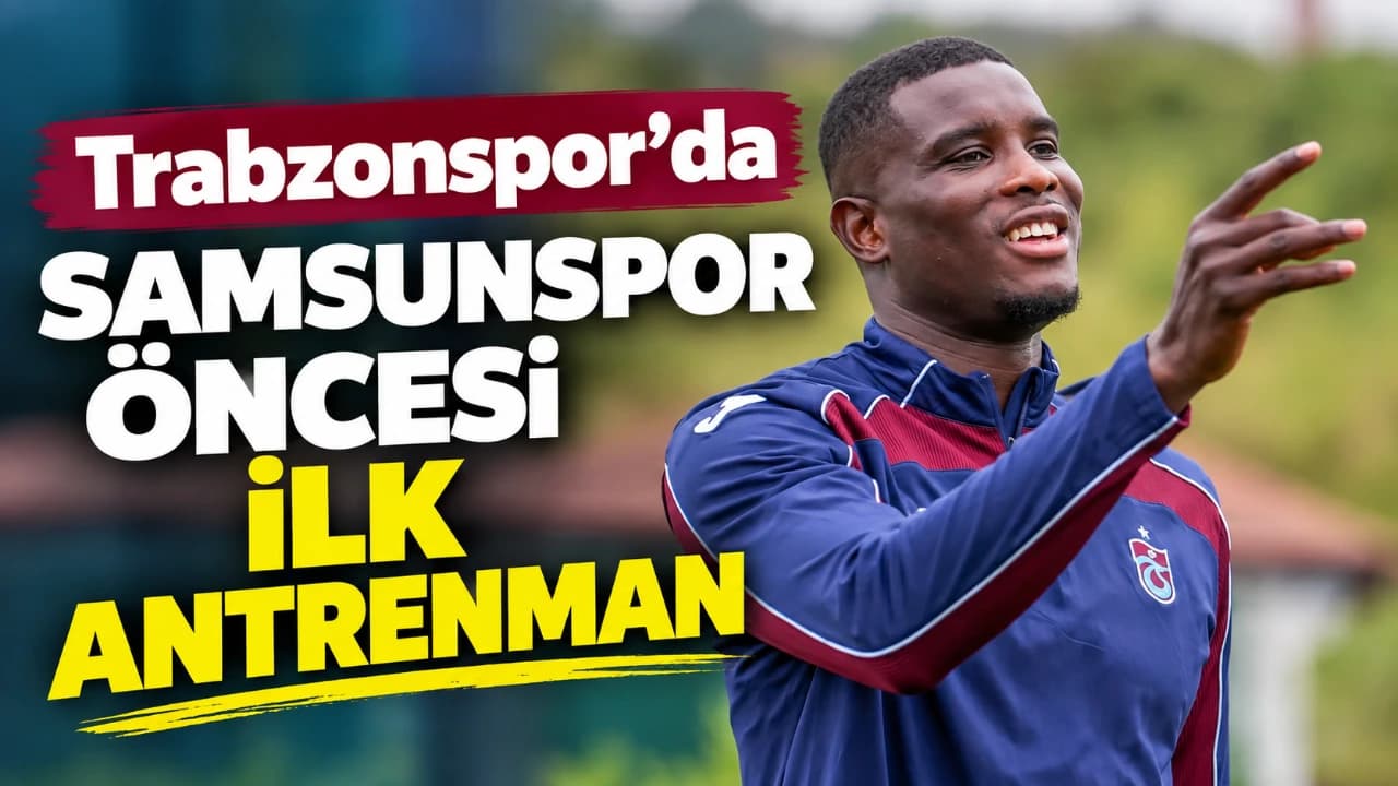 Trabzonspor, Samsunspor maçı hazırlıklarına tesislerde başladı