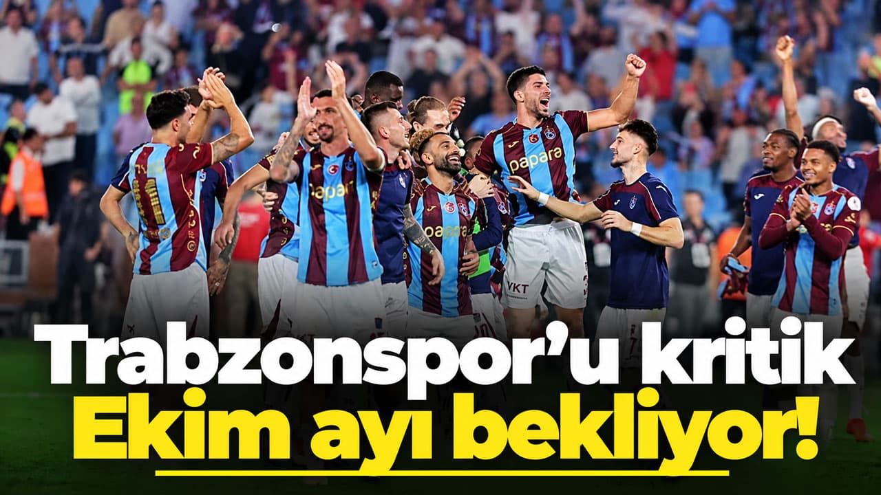 Trabzonspor’un Ekim maratonu: 17 günde 5 sınav