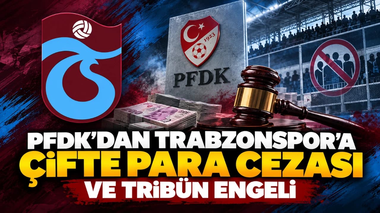 PFDK, Trabzonspor’a Para Cezası ve Tribün Kısıtlaması Uyguladı