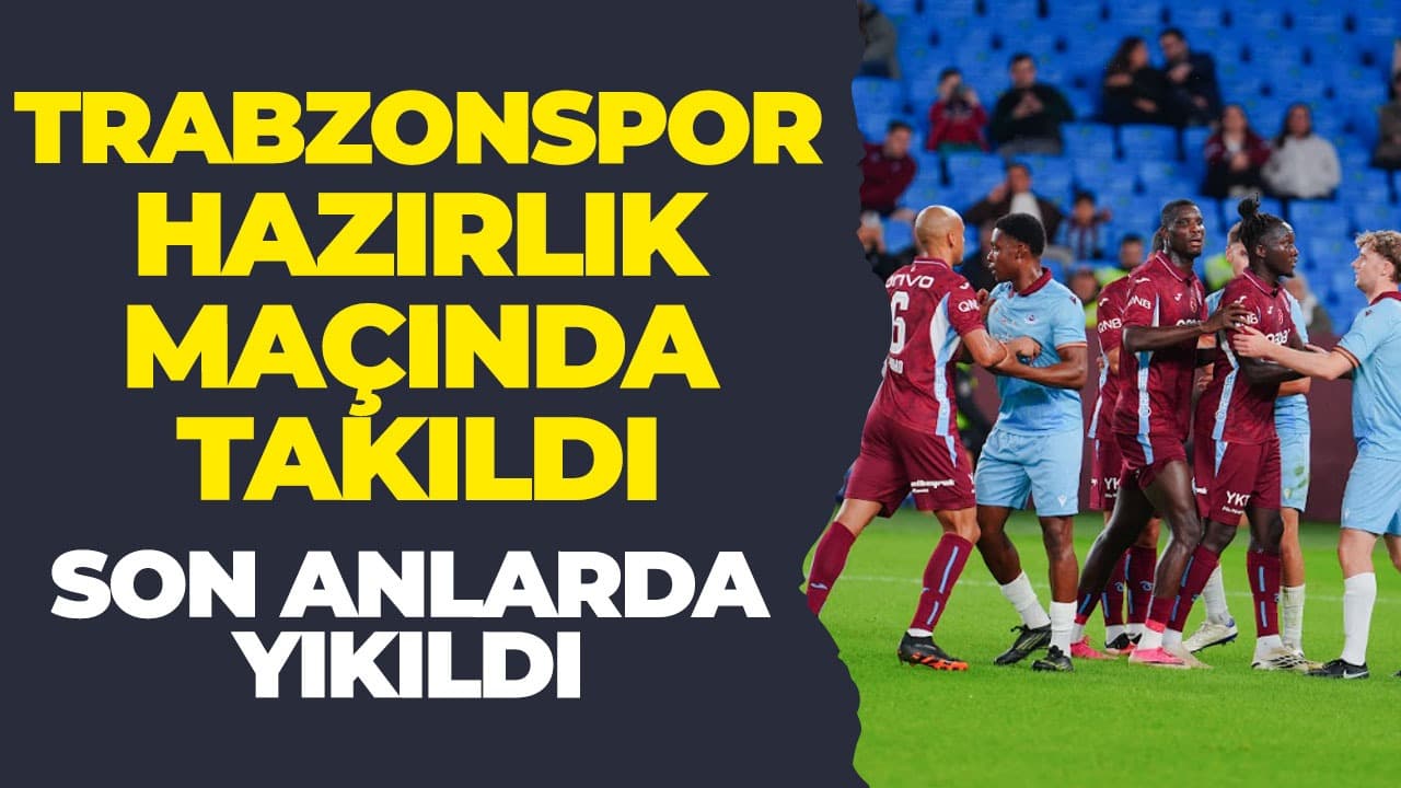 Trabzonspor, hazırlık maçında Drogheda United'a 1-0 yenildi