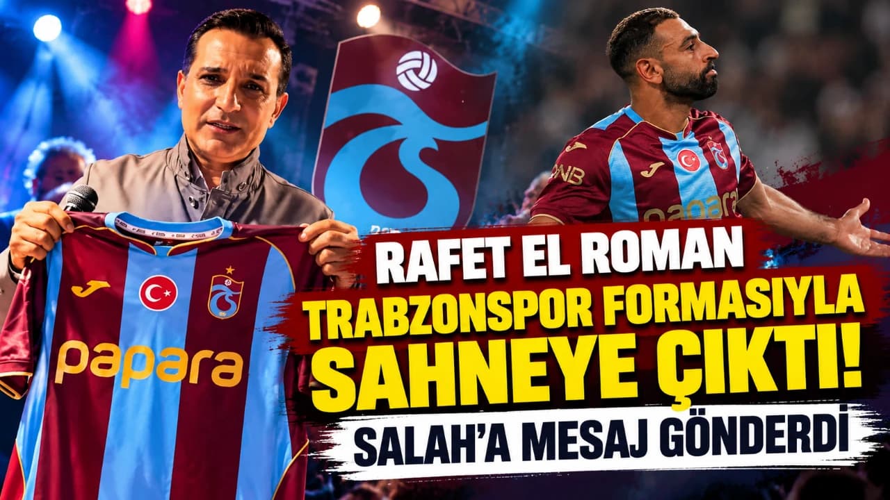 Rafet El Roman, Lahey’de Trabzonspor formasıyla Salah’a seslendi