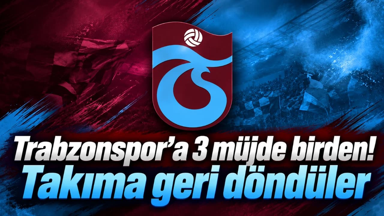 Üç milli oyuncu Trabzonspor antrenmanında takıma katıldı