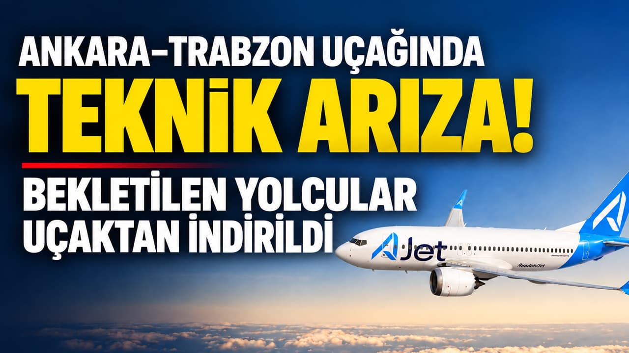 Ankara-Trabzon seferinde teknik arıza: VF4290 park alanına döndü, yolcular indirildi