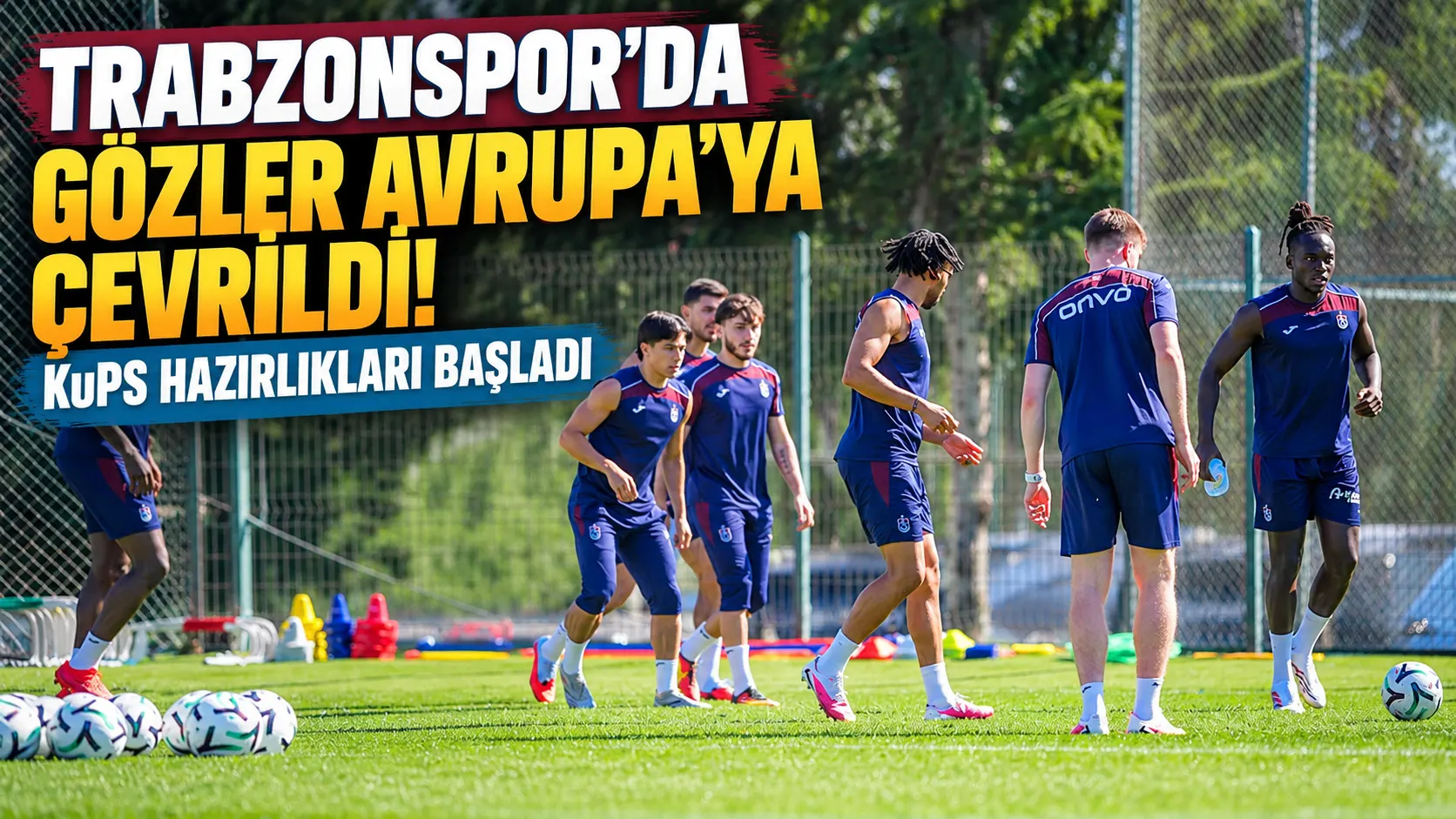 Trabzonspor, KuPS maçı için tesislerde çalışmalara başladı
