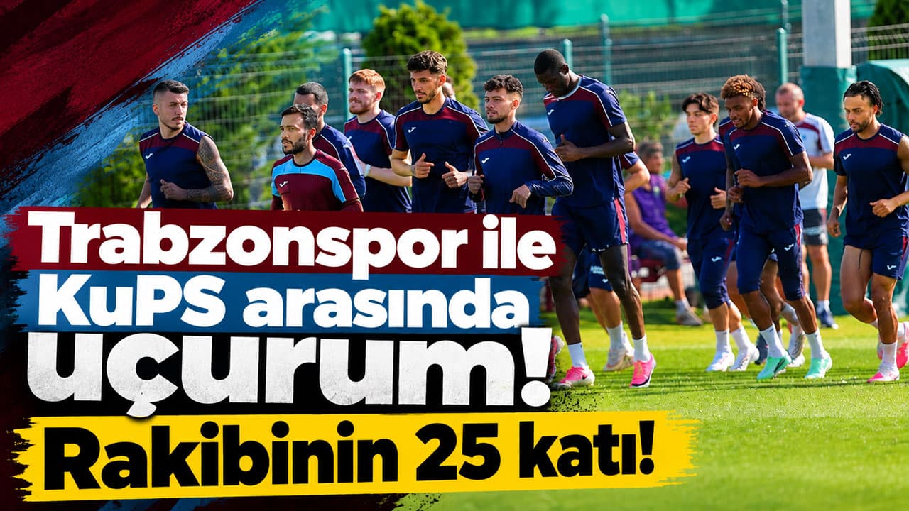 Trabzonspor’un kadro değeri KuPS’in yaklaşık 25 katı