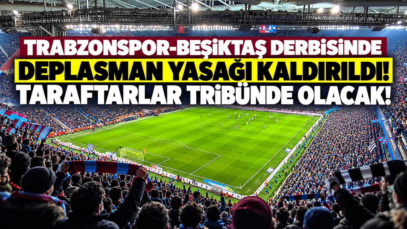 Deplasman yasağı kaldırıldı: Beşiktaş taraftarları Papara Park'ta